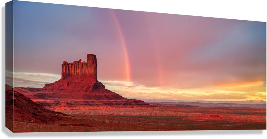 Monument Valley Rainbow Canvas Print