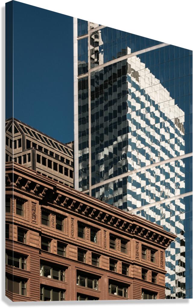 Chicago Old and New Canvas Print