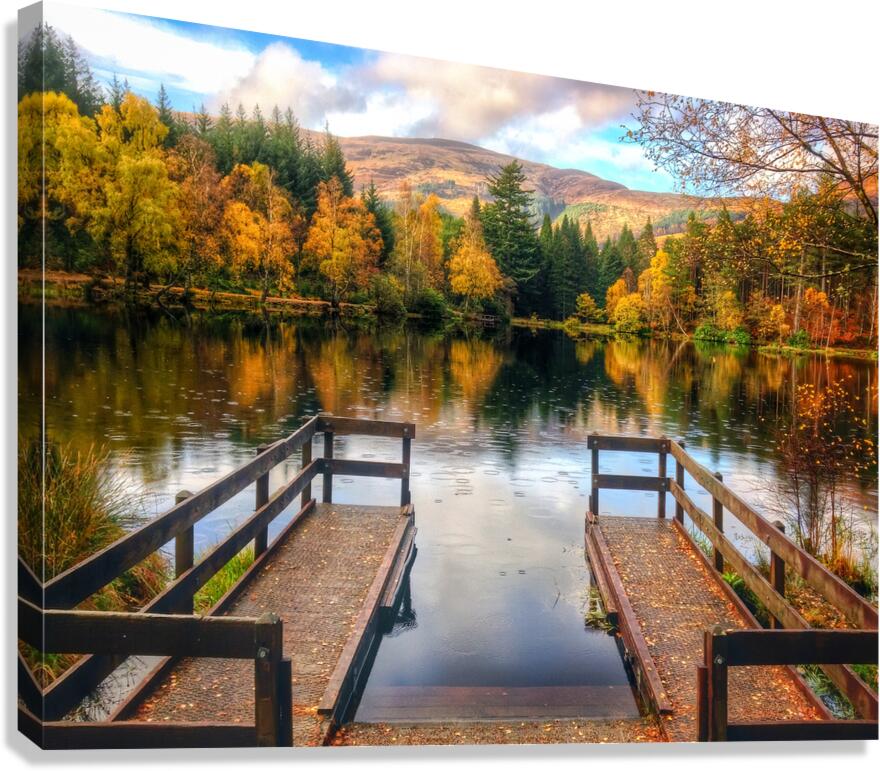 Autumn in Glencoe Lochan Canvas Print