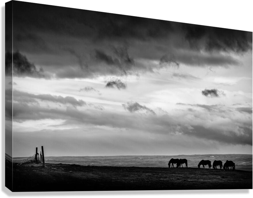 Days End at Hvammstangi Canvas Print