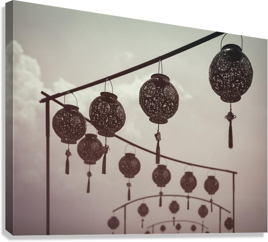 Lee Jetty Lanterns Canvas Print