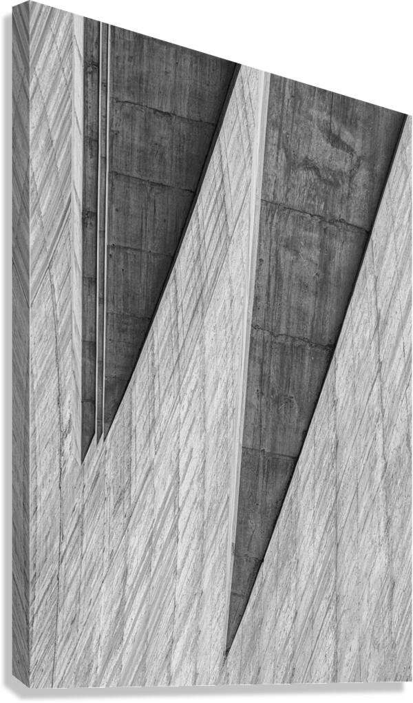 Hoover Dam Surface Canvas Print