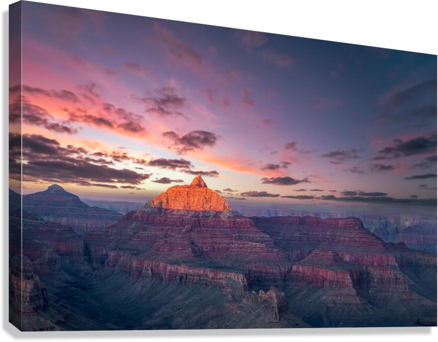 Red Peak Sunset Canvas Print