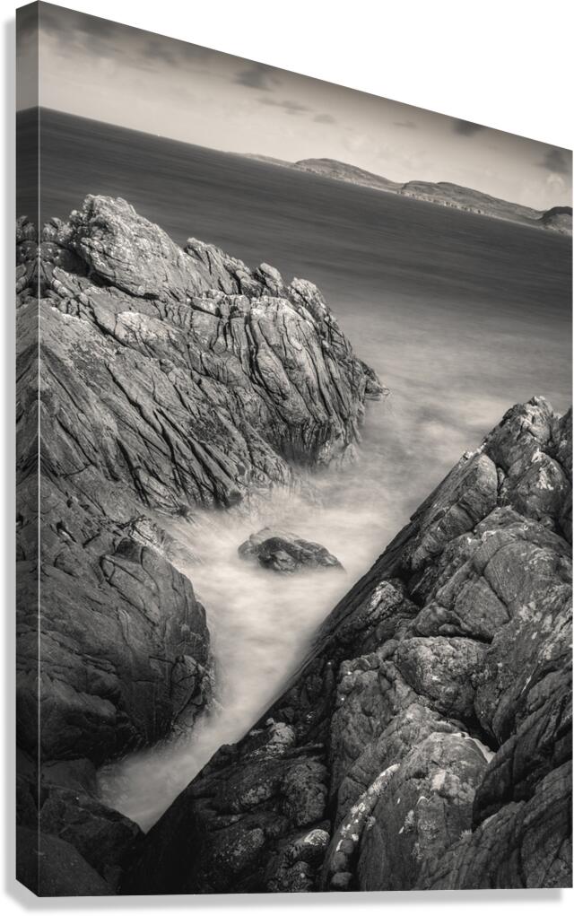 Cove Beach Rocks Canvas Print