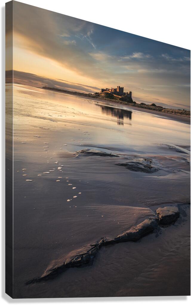 Bamburgh Castle at Dawn Canvas Print