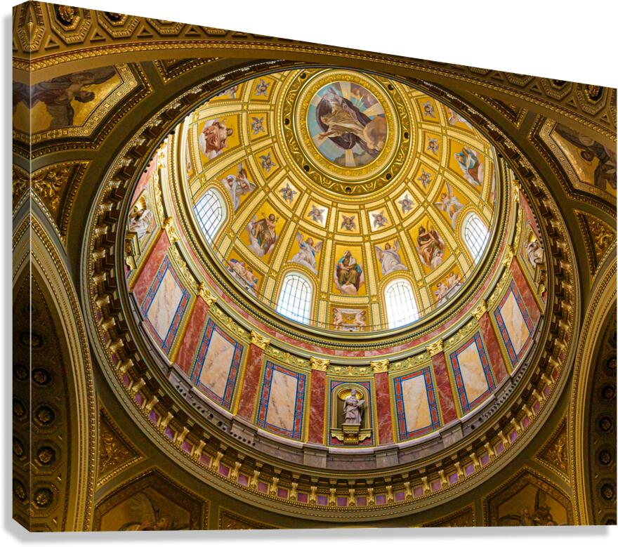 St. Stephens Basilica Ceiling Canvas Print