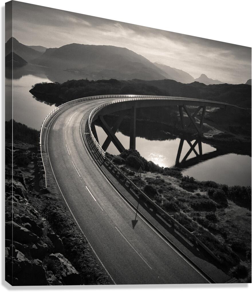 Kylesku Bridge Arc Canvas Print