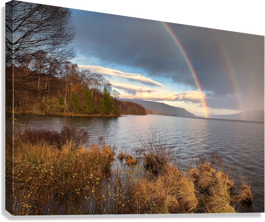 Rainbow Over Loch Rannoch Canvas Print
