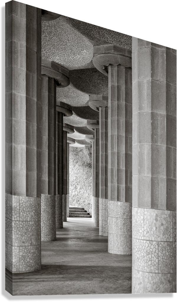 Between Pillars Canvas Print