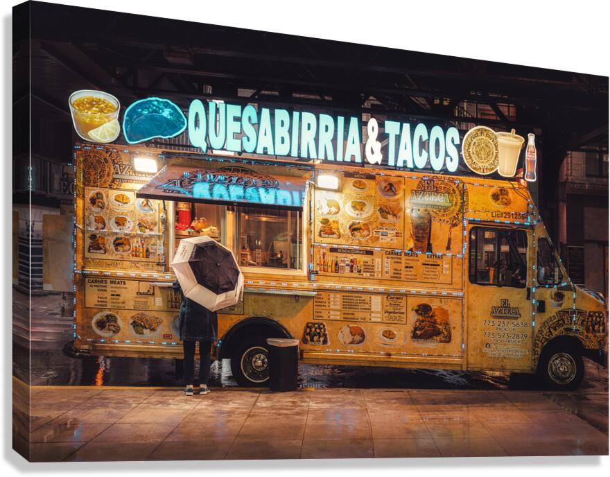 Chicago Taco Van Canvas Print
