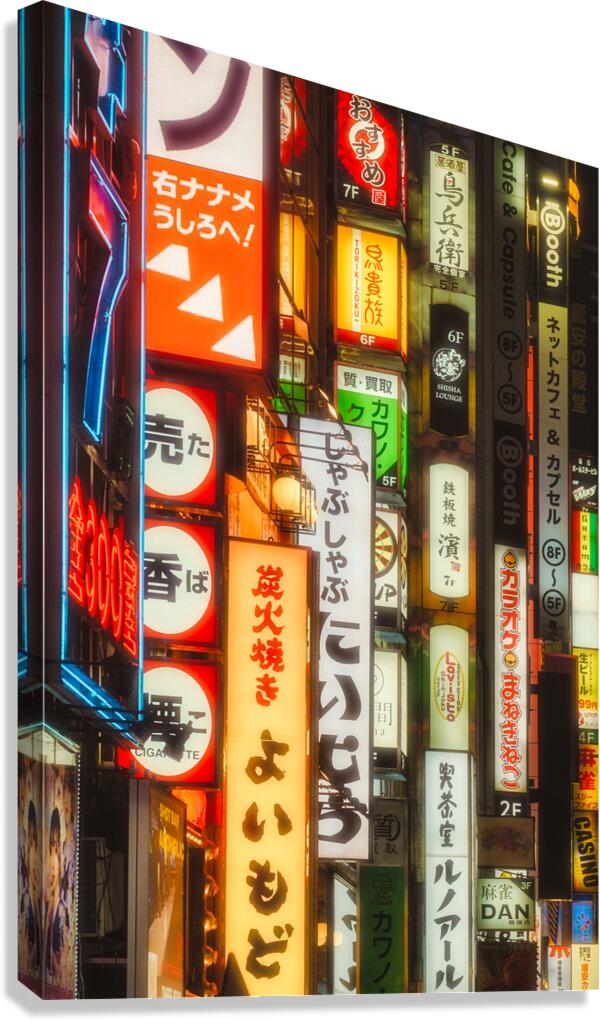 Shinjuku Signs Canvas Print