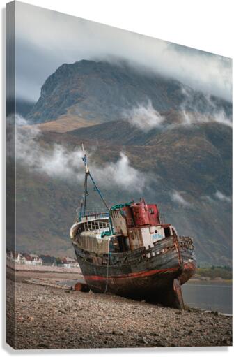 Corpach Shipwreck Canvas Print
