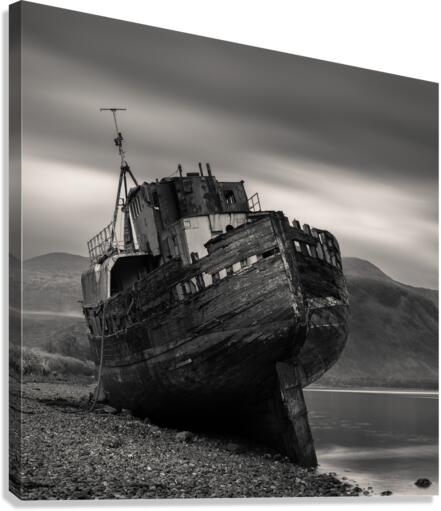 Old Boat of Caol Canvas Print