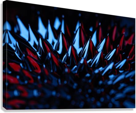 Ferrofluid Spikes Canvas Print