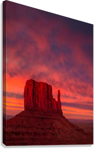 Last Light in Monument Valley Canvas Print