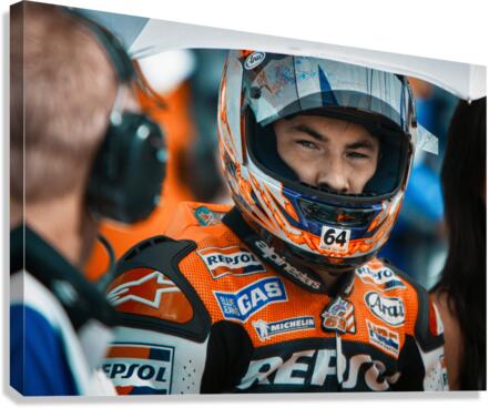 Nicky Hayden at Sepang Canvas Print