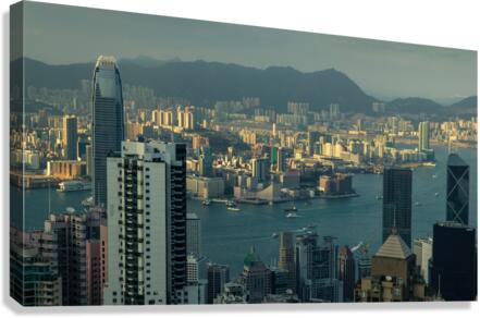 Last Light in Hong Kong Canvas Print