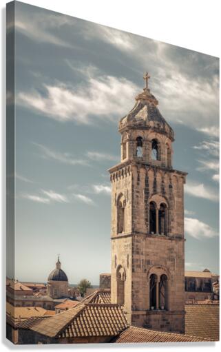 Dubrovnik Monastery Tower Canvas Print