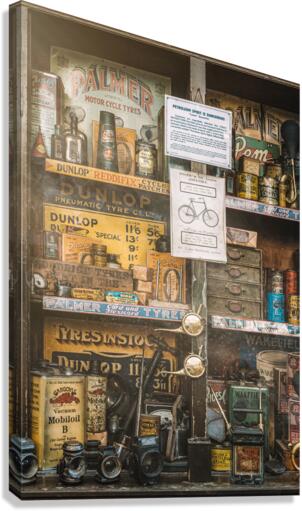 Vintage Garage Workshop Canvas Print