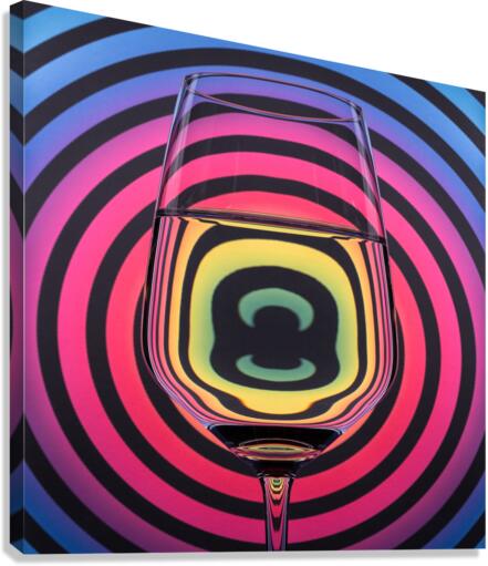 Circles Glass Canvas Print