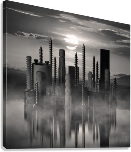 Screw City Canvas Print