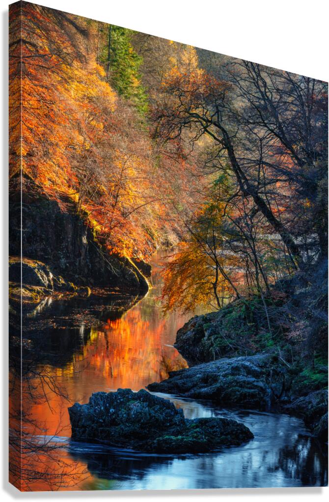 Autumn on River Garry Canvas Print