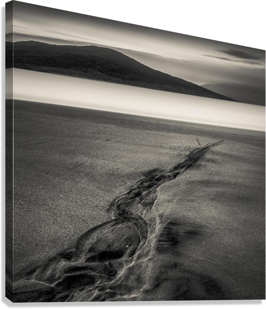 Seilebost Sand Tracks Canvas Print