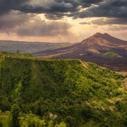 View towards Mount Merapi