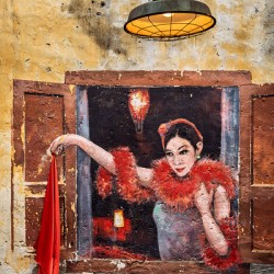 Woman with a Red Scarf