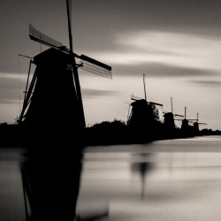 Kinderdijk Silhouette