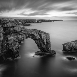 Green Bridge of Wales - Black and White Edition