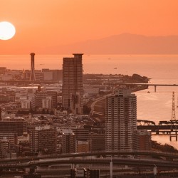 Osaka Bay Sunset