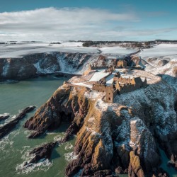 Winter at Dunnottar Castle