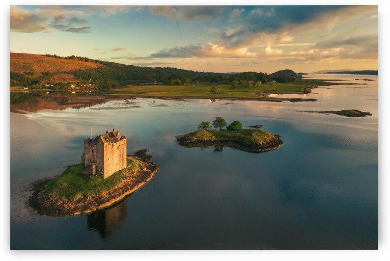 Last Light at Castle Stalker by Dave Bowman