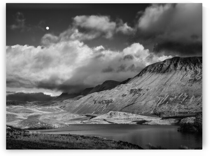 Moonrise over Llynnau Cregennen by Dave Bowman
