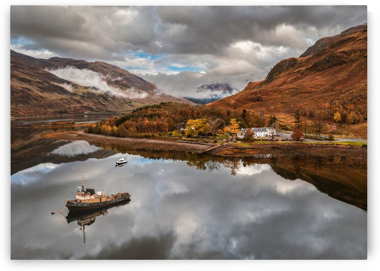 Autumn Tranquility on Loch Duich by Dave Bowman