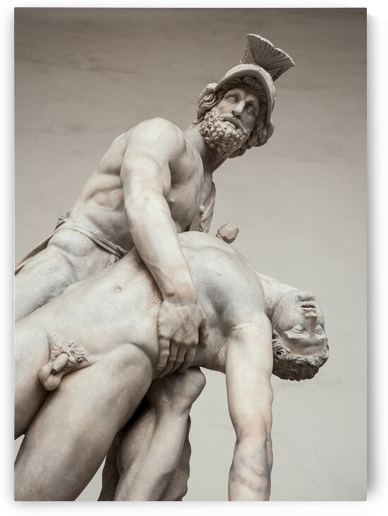 Menelaus Supporting the Body of Patroclus by Dave Bowman