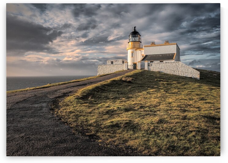 Stoer Head Lighthouse Sunset by Dave Bowman