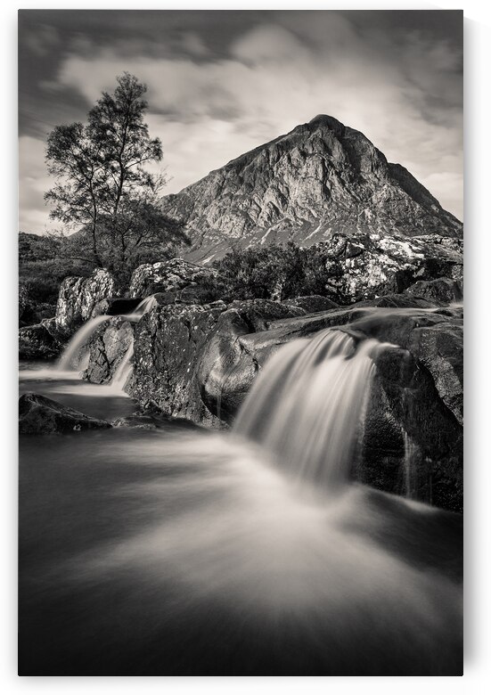 Buachaille Etive Mor Waterfall by Dave Bowman