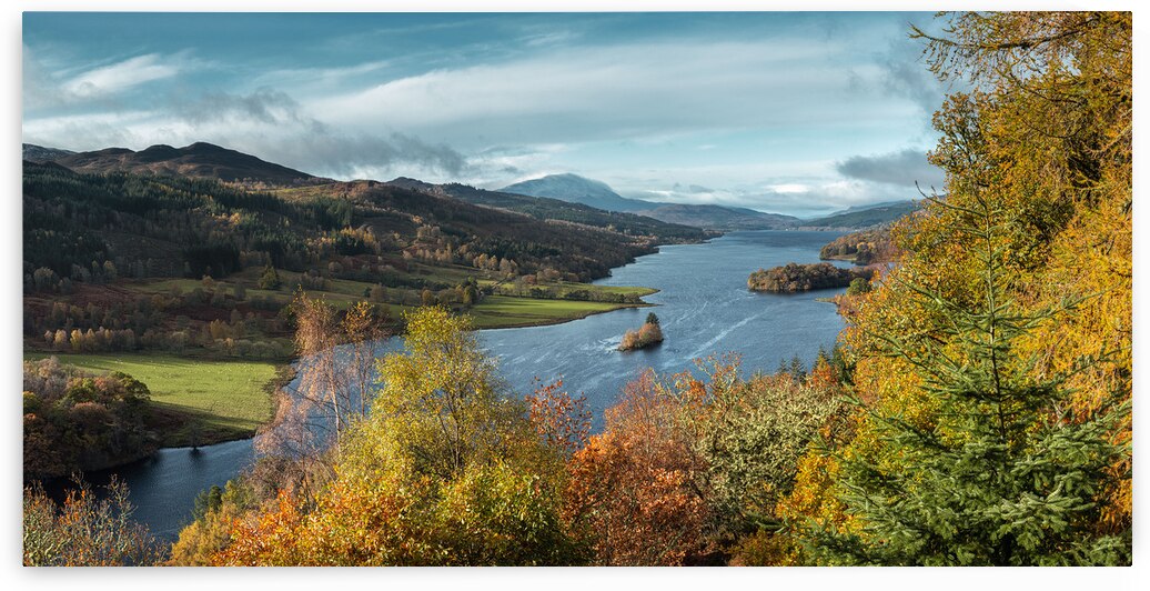 Loch Tummel at Autumn by Dave Bowman