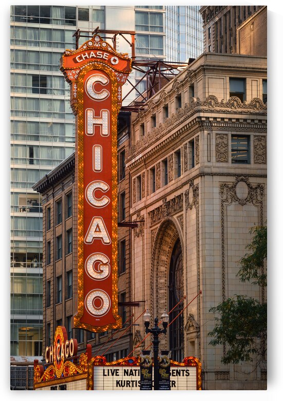 The Chicago Theatre by Dave Bowman