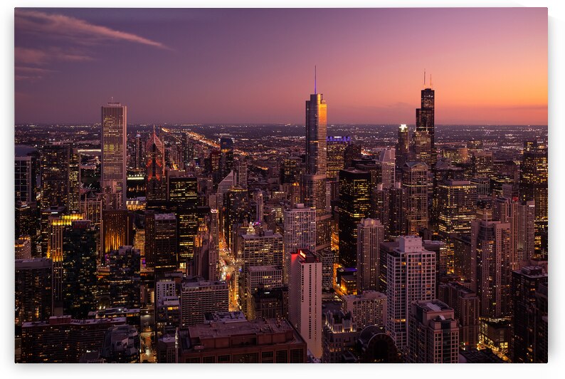 Chicago at Dusk by Dave Bowman