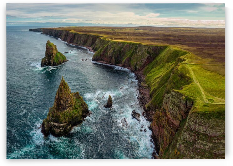 Duncansby Head Coastline and Stacks by Dave Bowman