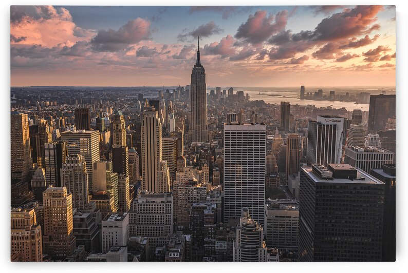 New York Sunset by Dave Bowman