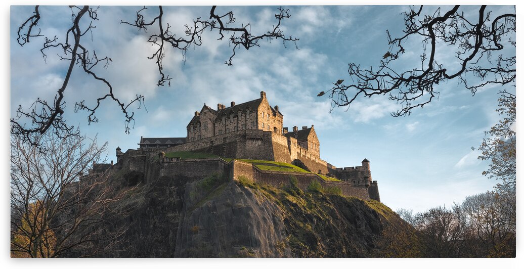 Edinburgh Castle from Princess St Gardens by Dave Bowman