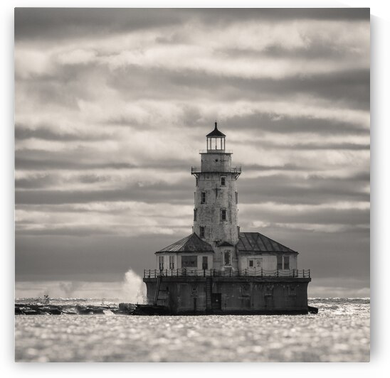 Chicago Harbor Lighthouse by Dave Bowman