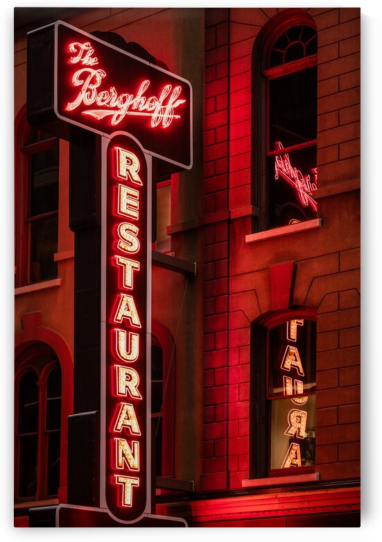 The Berghoff Restaurant Sign by Dave Bowman