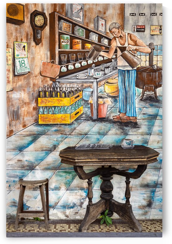 Ipoh Cafe Street Art by Dave Bowman
