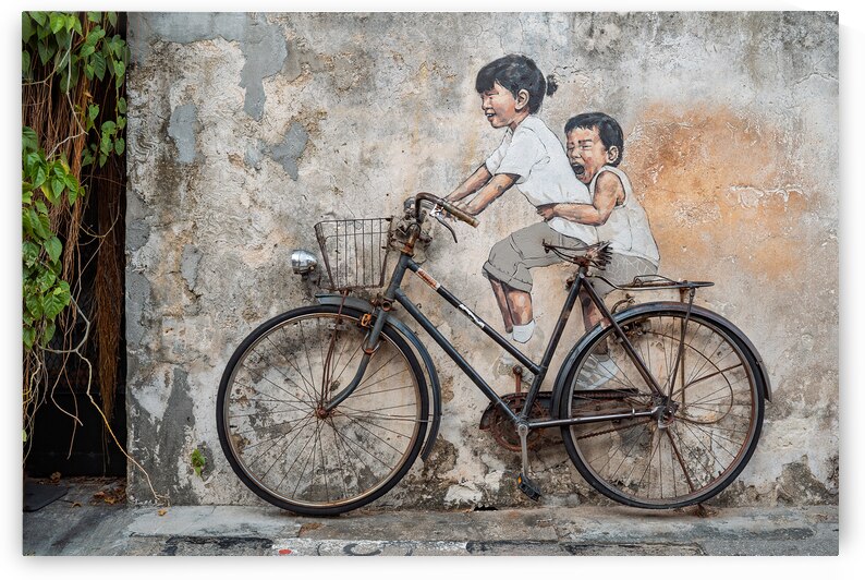 Little Children on a Bicycle by Dave Bowman