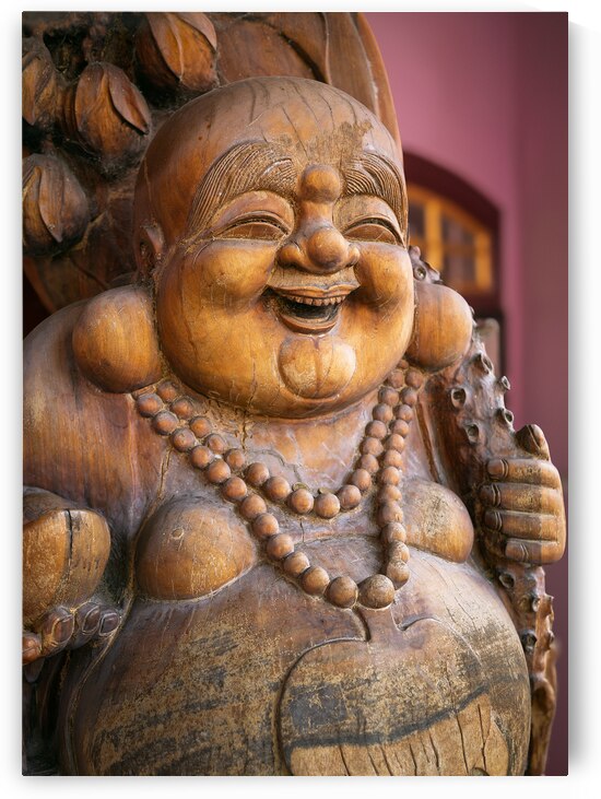 Wooden Buddha by Dave Bowman